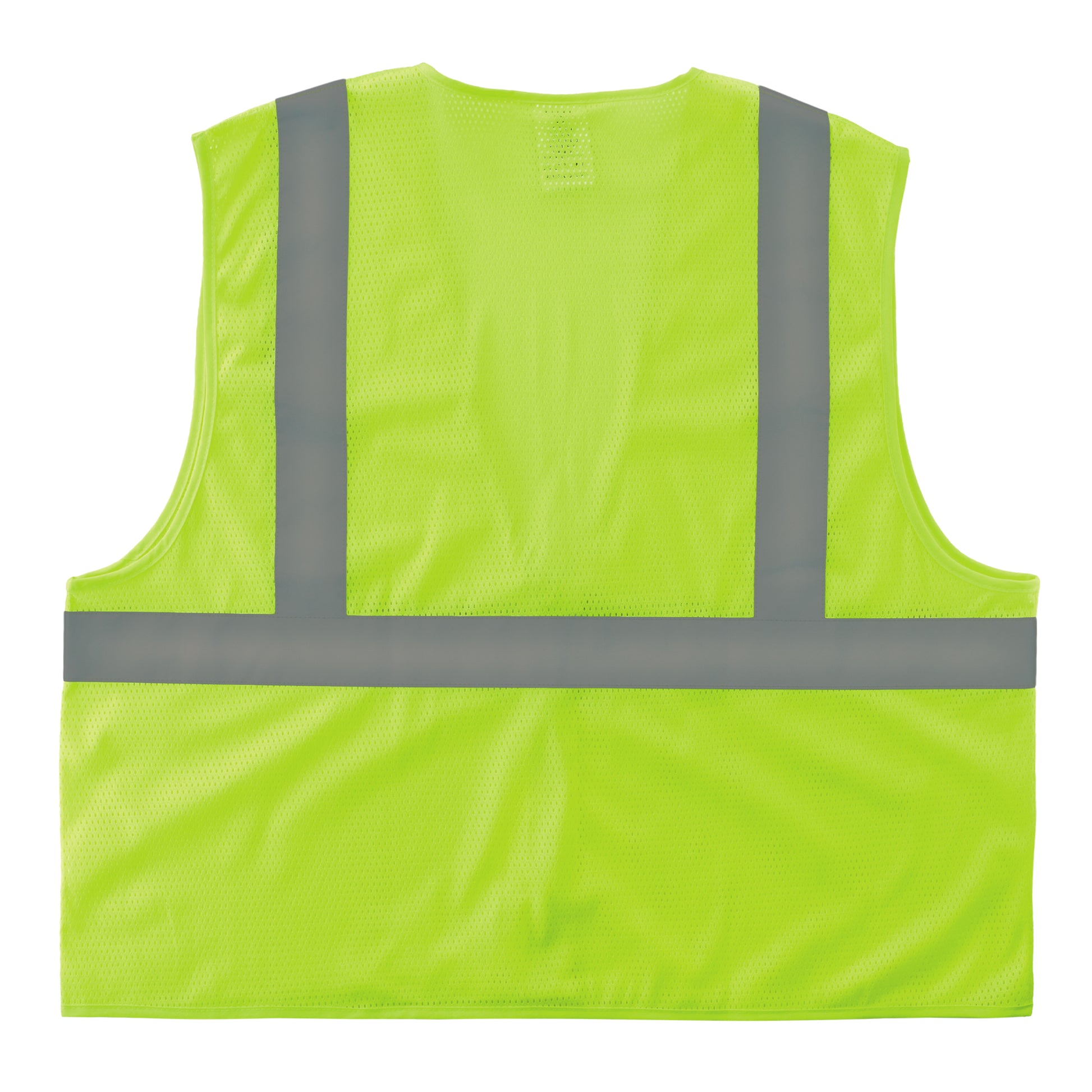 Ergodyne GloWear 8205Z Mesh Hi-Vis Safety Vest - Type R, Class 2 - Zipper, No Pockets - Lime