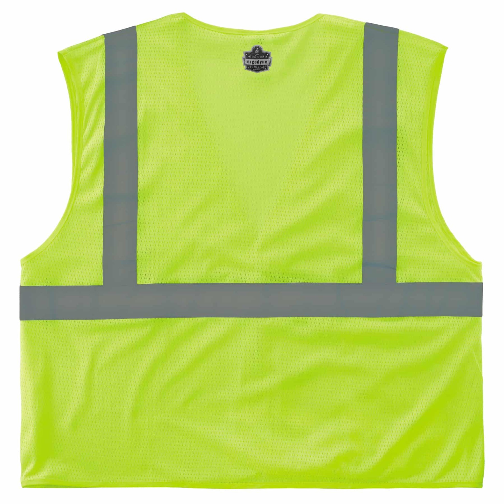 Ergodyne GloWear 8210HL Mesh Hi-Vis Safety Vest - Type R, Class 2, Hook & Loop, Economy - Lime