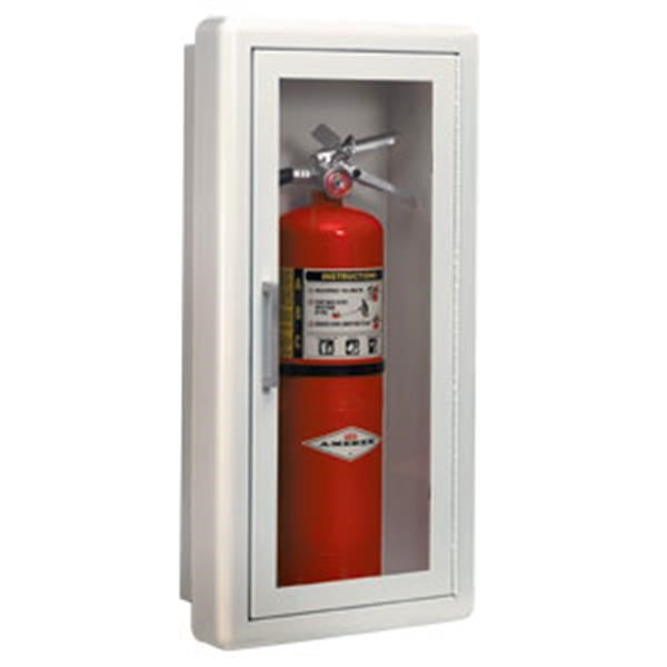 JL Industries Ambassador Series Steel Cabinet w/ Lock, Surface Mount, 27 3/16"H x 13 11/16"W x 6 1/2"D, White, 1/Each - 1013G10