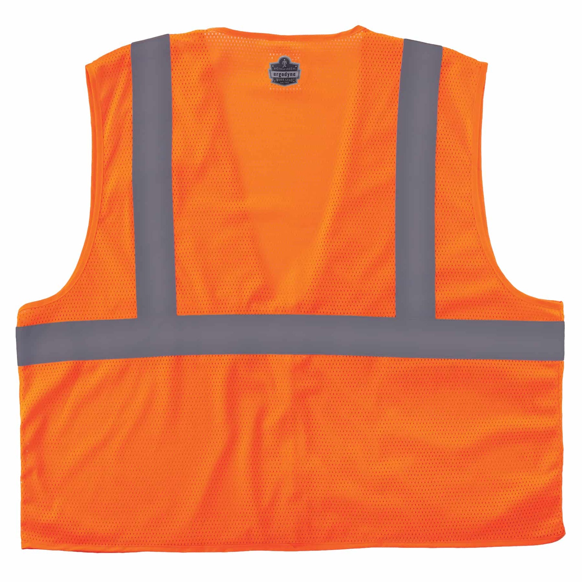 Ergodyne GloWear 8210Z Mesh Hi-Vis Safety Vest - Type R, Class 2, Zipper, Economy - Orange