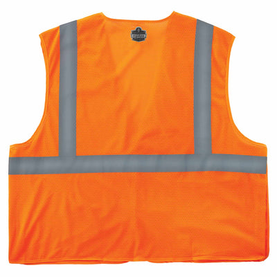 Ergodyne GloWear 8215BA Breakaway Mesh Hi-Vis Safety Vest - Type R, Class 2, Economy - Orange