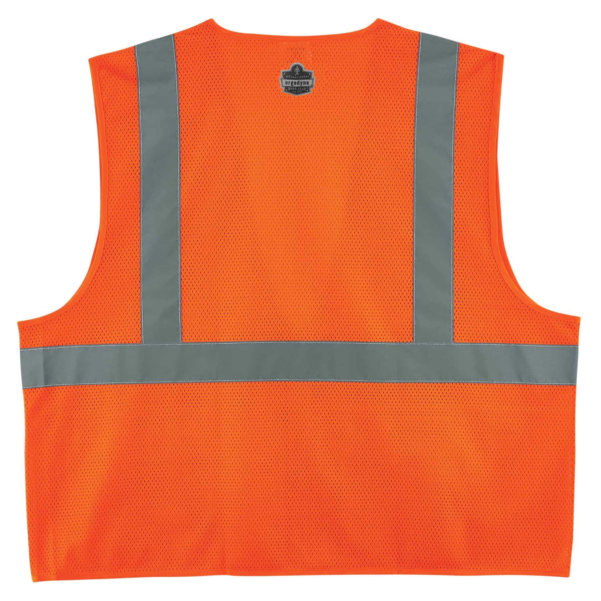 Ergodyne GloWear 8220Z Mesh Hi-Vis Safety Vest - Type, R Class 2, Zipper, Standard - Orange