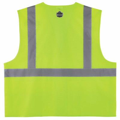 Ergodyne GloWear 8220HL Mesh Hi-Vis Safety Vest - Type R, Class 2, Hook & Loop, Standard - Lime