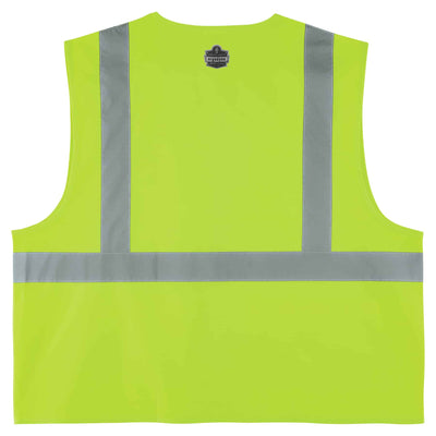 Ergodyne GloWear 8225Z Solid Hi-Vis Safety Vest - Type R, Class 2, Standard, Zipper - Lime