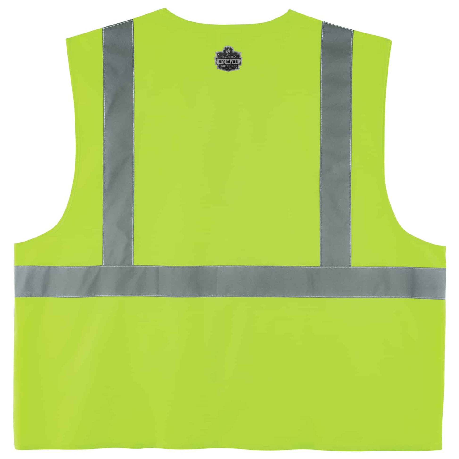 Ergodyne GloWear 8225HL Solid Hi-Vis Safety Vest - Type R, Class 2, Standard, Hook & Loop - Lime
