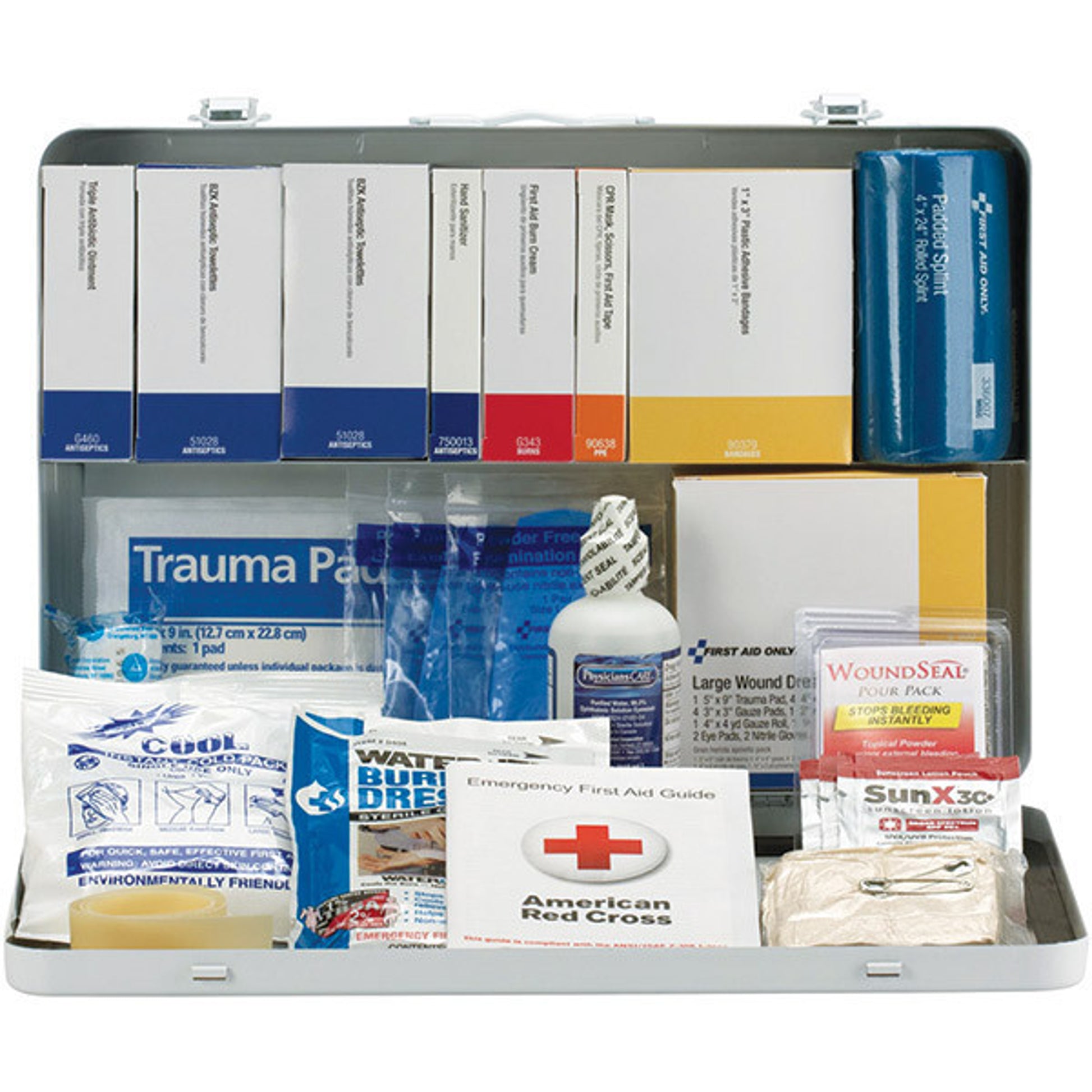 50-Person ANSI B+ Weatherproof Contractor First Aid Kit - 90671