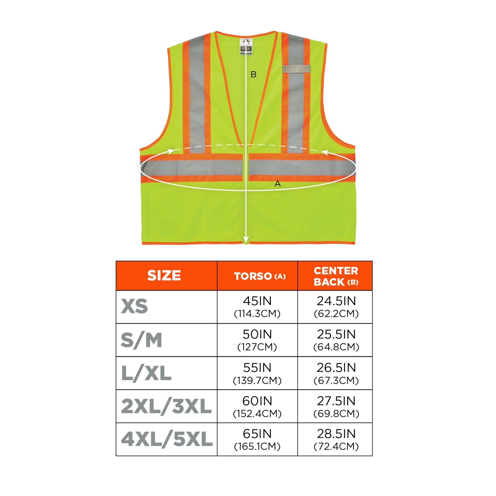Ergodyne GloWear 8229Z Two-Tone Hi-Vis Safety Vest - Type R, Class 2, Zipper, Economy - Lime