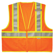 Ergodyne GloWear 8230Z Two-Tone Mesh Hi-Vis Safety Vest - Type R, Class 2, Zipper - Orange