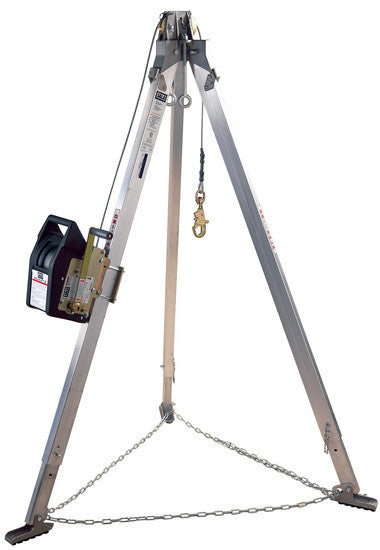 3M DBI-SALA Advanced 7 ft Aluminum Tripod with Salalift II 120 ft Winch - 8300035
