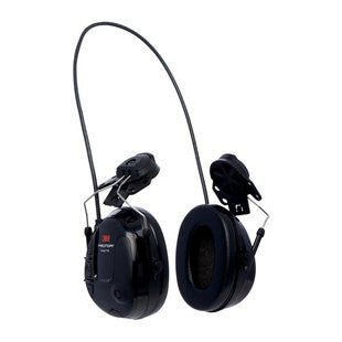 3M PELTOR ProTac III Slim Headset Black Hard Hat Attached MT13H220P3E