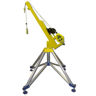 French Creek Quad Pod 50' Rescue Retractable 4 Leg Davit Arm System with 50' Winch
