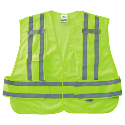 Ergodyne GloWear 8244PSV Expandable Hi-Vis Public Safety Vest - Type P, Class 2 - Lime