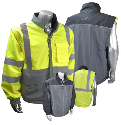 Radians Two-Tone Reversible Windbreaker w/Zip-Off Sleeves - SJ07-3ZDS