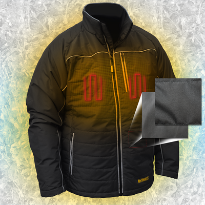 DeWalt Quilted Heated Soft Shell Work Jacket DCHJ075D1