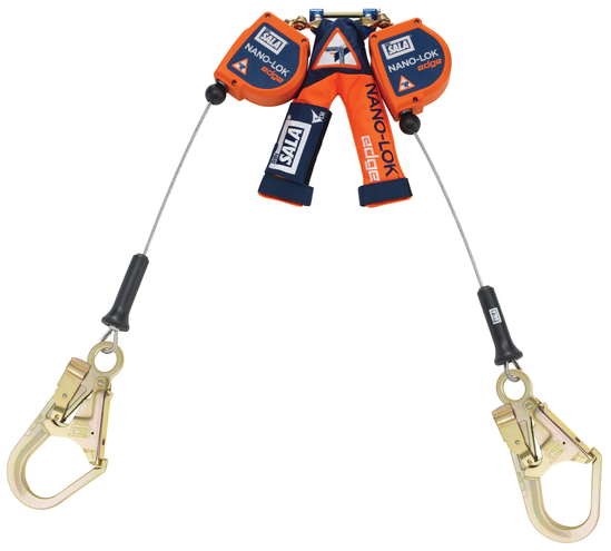 3M DBI - SALA 8 ft Nano - Lok edge Twin - Leg Quick Connect Self Retracting Lifeline - Cable - 3500246