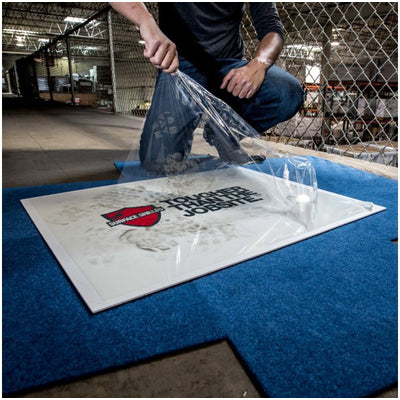 Your Logo Here! — Call us about Custom Step N Peel Clean Mats!