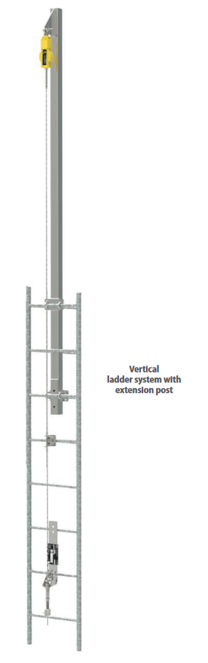 MSA Latchways Extension Post Vertical Ladder System Lifeline Kits