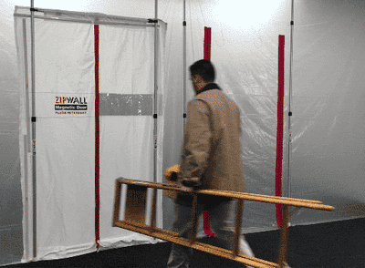 ZipWall Magnetic Dust Barrier Door Kit 2/Each - MDK