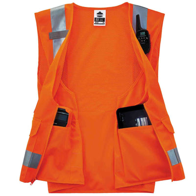 Ergodyne GloWear 8250Z Surveyors Vest - Type R, Class 2, Zipper - Orange