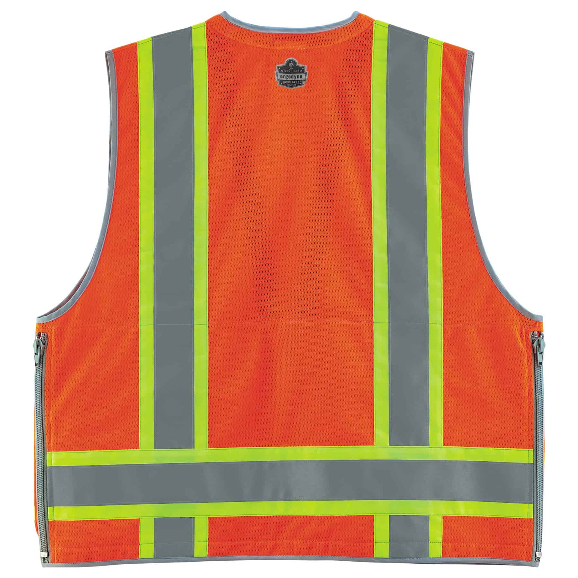 Ergodyne Glowear 8254HDZ Two-Tone Heavy-Duty Surveyors Vest - Type R, Class 2, Zipper - Orange