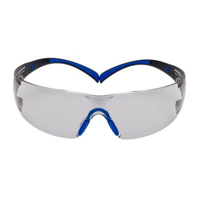 3M SecureFit, 400 Series, SF407SGAF-BLU, Blue/Gray, I/O Gray Scotchgard Anti-fog lens, 20ea/cs