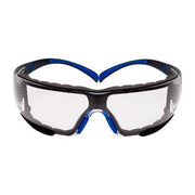3M SecureFit, 400 Series,  SF401SGAF-BLU-F, Blue/Gray, Clear Scotchgard Anti-fog lens, Foam Gasket, 20ea/cs