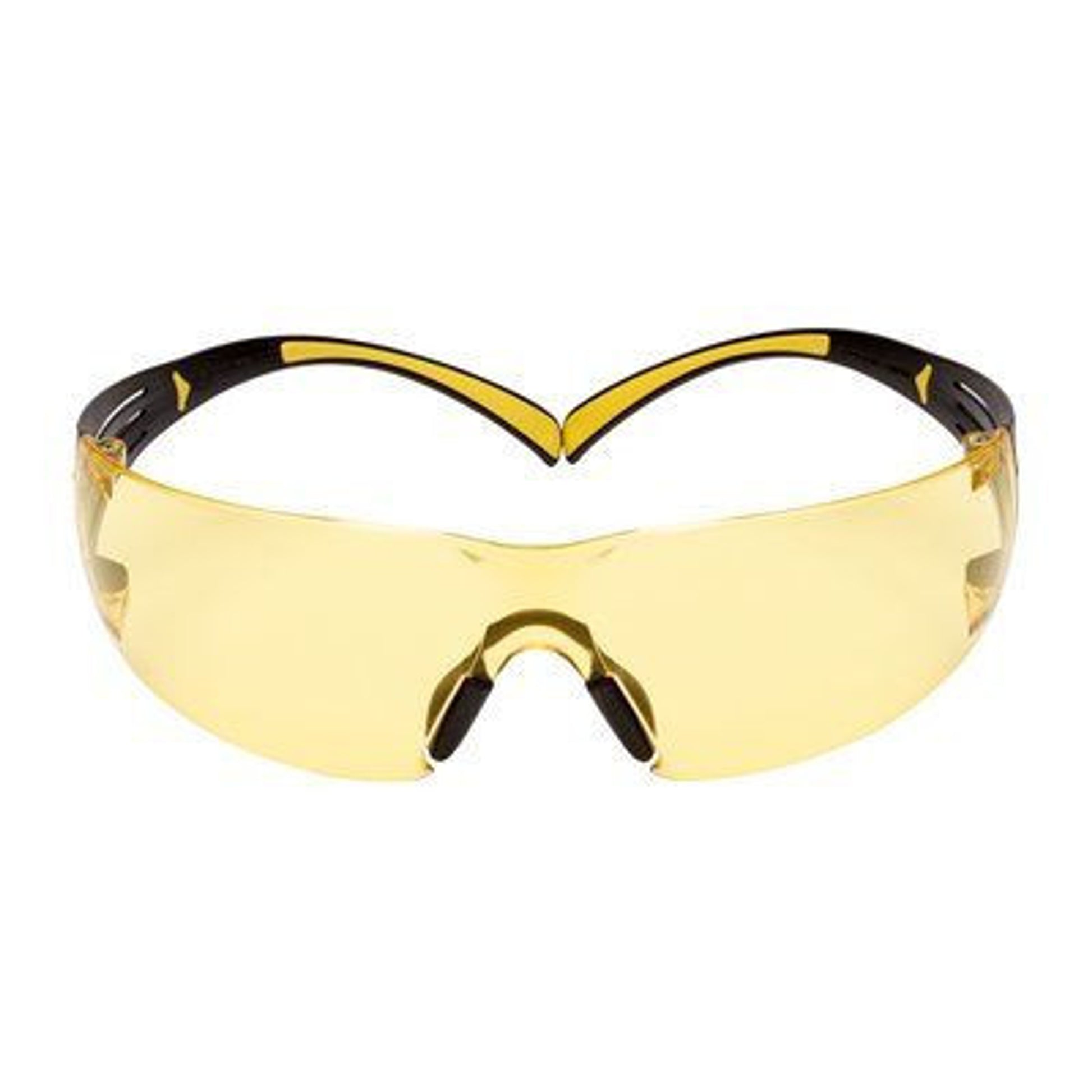 3M SecureFit, 400 Series, SF403SGAF-YEL, Yellow/Black, Amber Scotchgard Anti-fog lens, 20ea/cs
