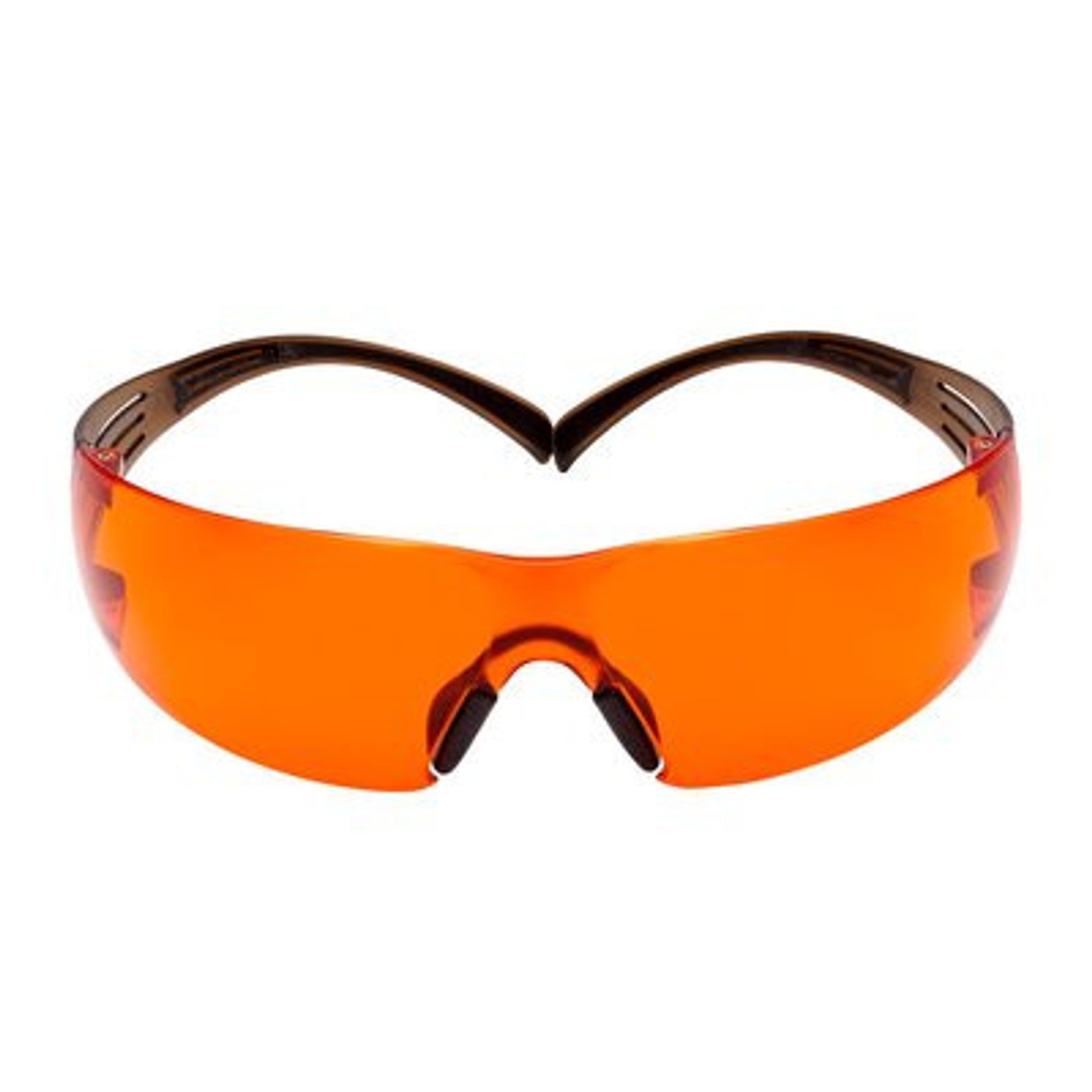 3M SecureFit, 400 Series,  SF406SGAF-BLA, Black/Brown, Orange Scotchgard Anti-fog lens, 20ea/cs
