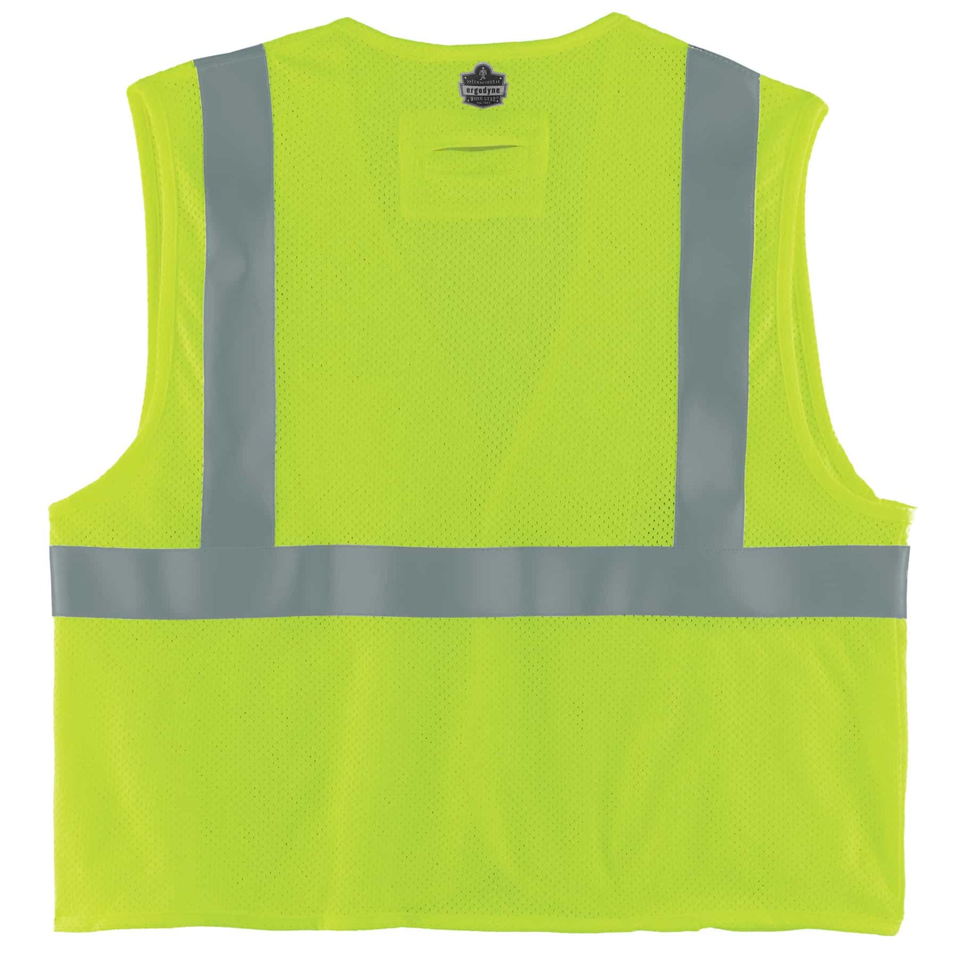 Ergodyne GloWear 8260FRHL Hi-Vis FR Safety Vest - Class 2, NFPA 70E, Mesh, Hook + Loop - Lime
