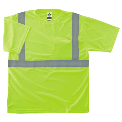 Ergodyne GloWear 8289 Hi-Vis T-Shirt -Type R, Class 2 - Lime