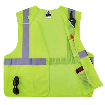 Ergodyne GloWear 8217BA Breakaway Mesh Hi-Vis Safety Vest - Type R, Class 2 - Lime