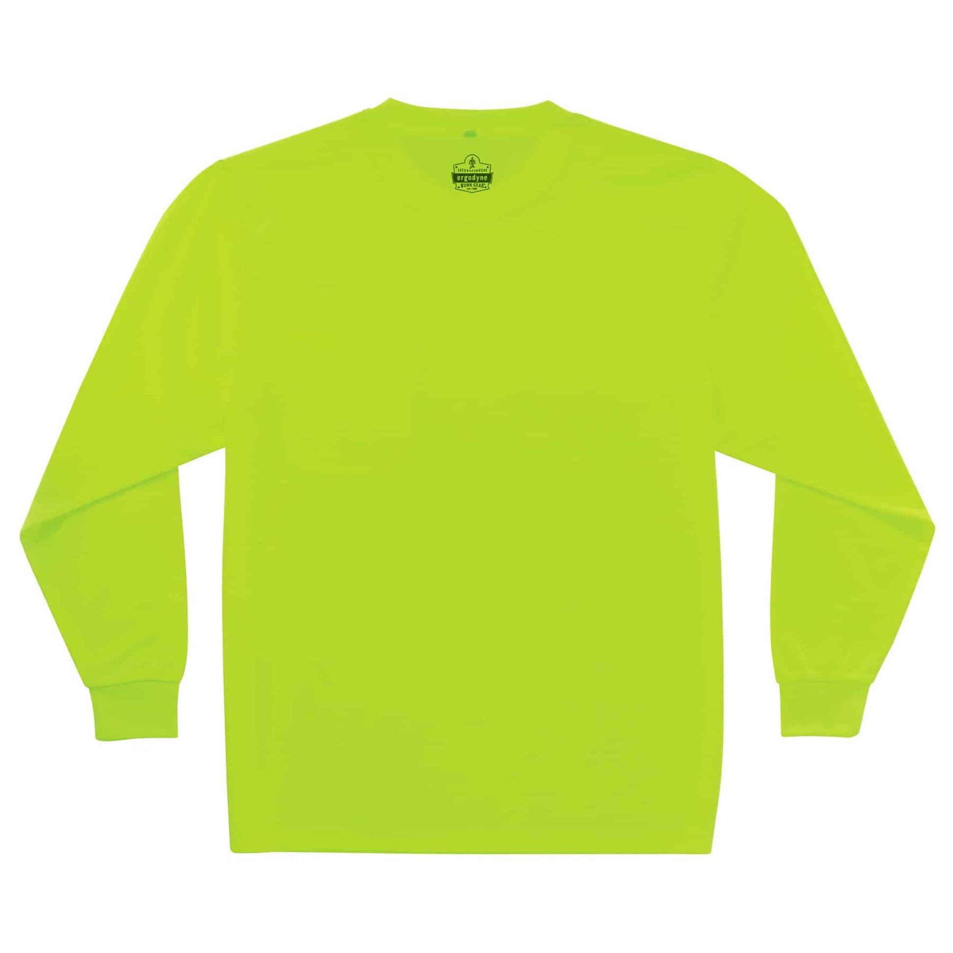 Ergodyne GloWear 8091 Hi-Vis Long Sleeve T-Shirt - Non-Certified - Lime