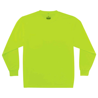 Ergodyne GloWear 8091 Hi-Vis Long Sleeve T-Shirt - Non-Certified - Lime