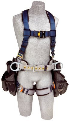 3M DBI-SALA  ExoFit Construction Style Harness with Tool Pouches 1108518 Large
