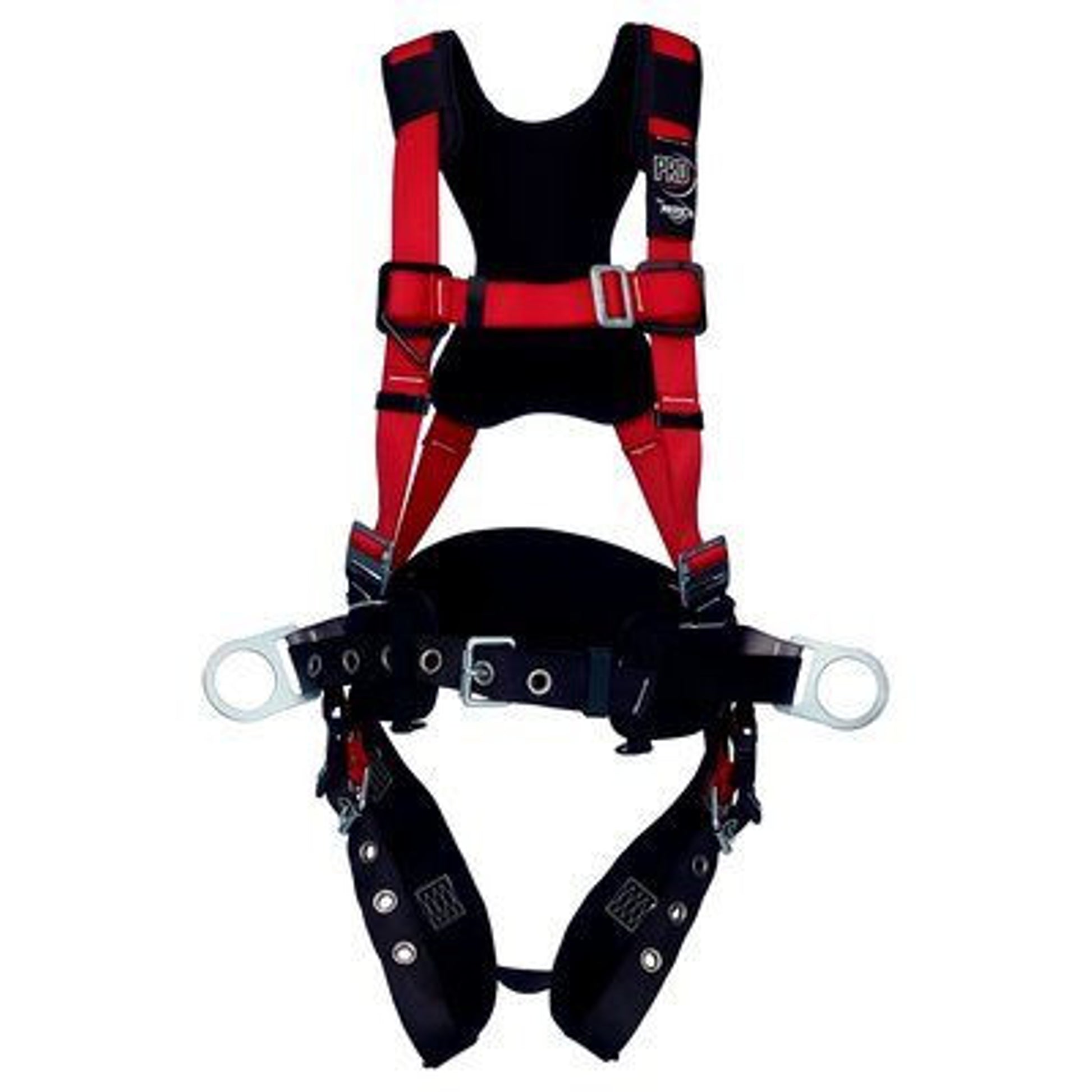 3M Protecta PRO Construction Style Positioning Harness - Comfort Padding 1191433, Red, Medium/Large