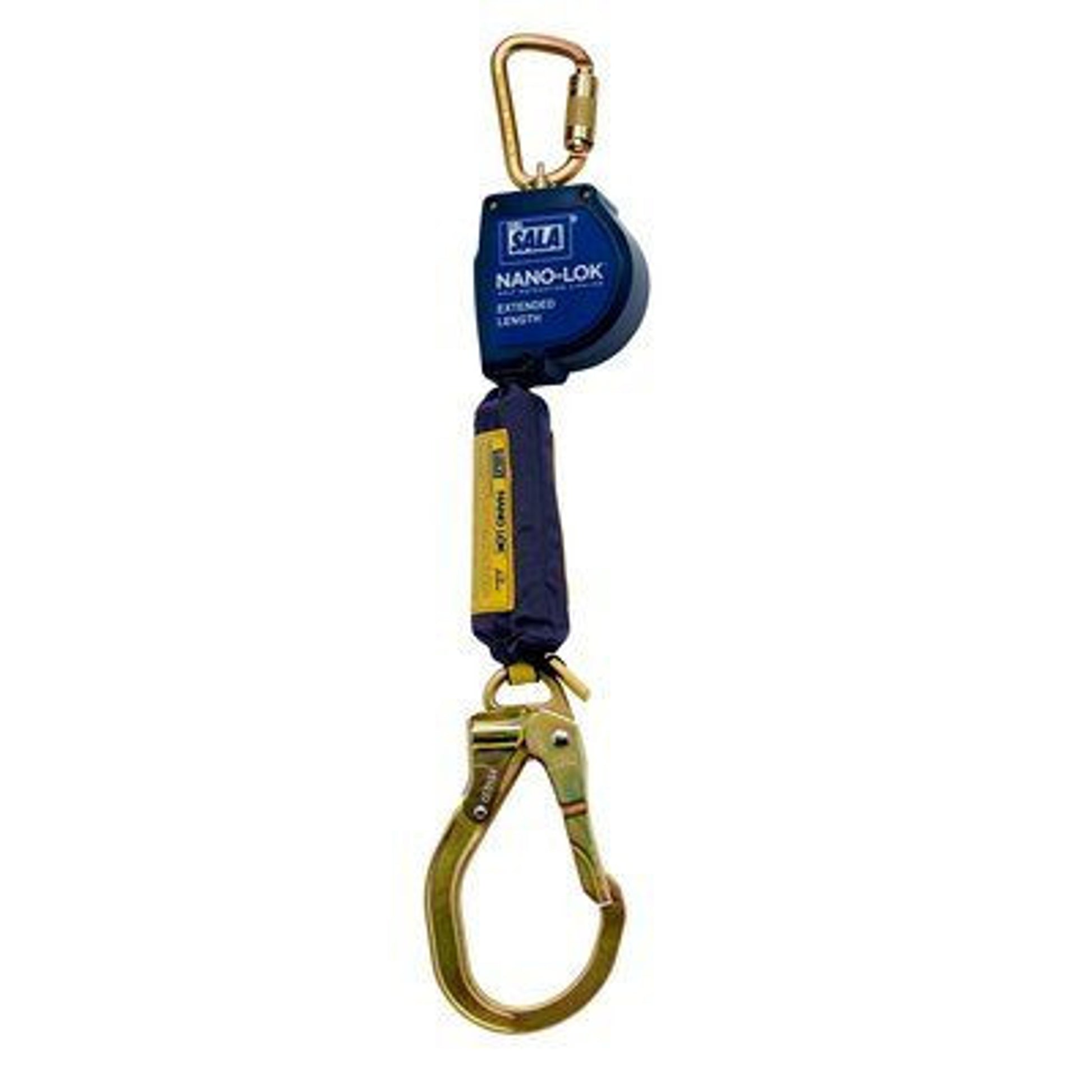 3M DBI-SALA  Nano-Lok Extended Length Self Retracting Lifeline with Anchor Hook - Web 3101593, 9 ft. (2.74 m)