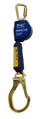 3M DBI-SALA 9 ft Nano - Lok Extended Length Self Retracting Lifeline with Anchor Hook - Web 3101593 - 9 ft (2.74 m)