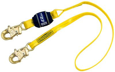 3M DBI-SALA  EZ-Stop Shock Absorbing Lanyard 1246226, Yellow, 6 ft. (1.8m)