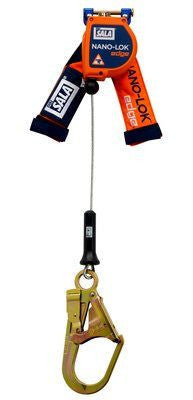 3M DBI-SALA  Nano-Lok edge Quick Connect Self Retracting Lifeline - Cable 3500248, Orange, 8 ft. (2.4 m)
