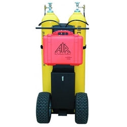 Air Systems 2 Cylinder Air Cart With Electronic Low Pressure Alarm 2400 PSI No Cylinders MP-23LPANB