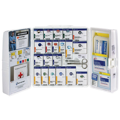 206-Piece Standard Business First Aid Kit w/ Medications (Plastic) - 1000FAE0103