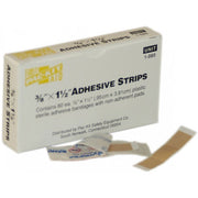 Jr. Plastic Bandage, 3/8" x 1 1/2", 80/Box - 1080