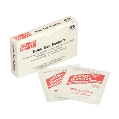 Burn Gel Packets, 0.125 oz (6/Box) - 13010