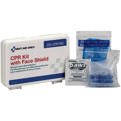 4-Piece Mini Personal CPR Kit, Plastic Case - 205CPRFAO