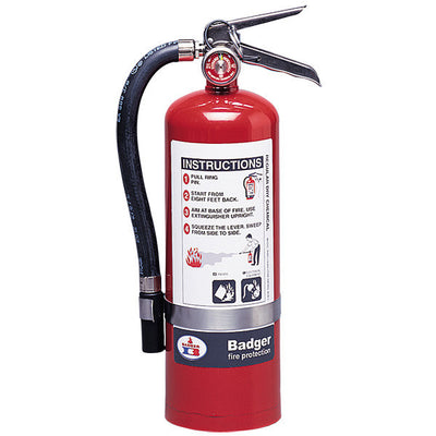 Badger Extra 5 lb BC Fire Extinguisher w/ Wall Hook - 3476