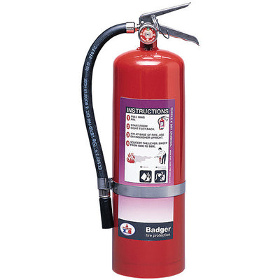 Badger Extra 10 lb Purple K Fire Extinguisher w/ Wall Hook - 3778