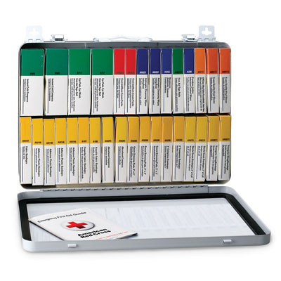 36-Unit, 215-Piece Unitized First Aid Kit w/ Gasket, Metal - 243AN