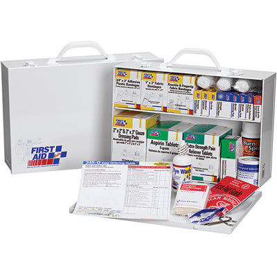 First Aid Station, 2-Shelf, 75-Person, 516-Piece - 245OFAO