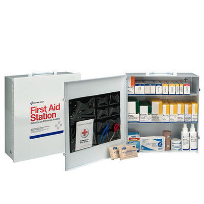 3-Shelf, 75-Person, 493-Pc Industrial First Aid Station - 6155