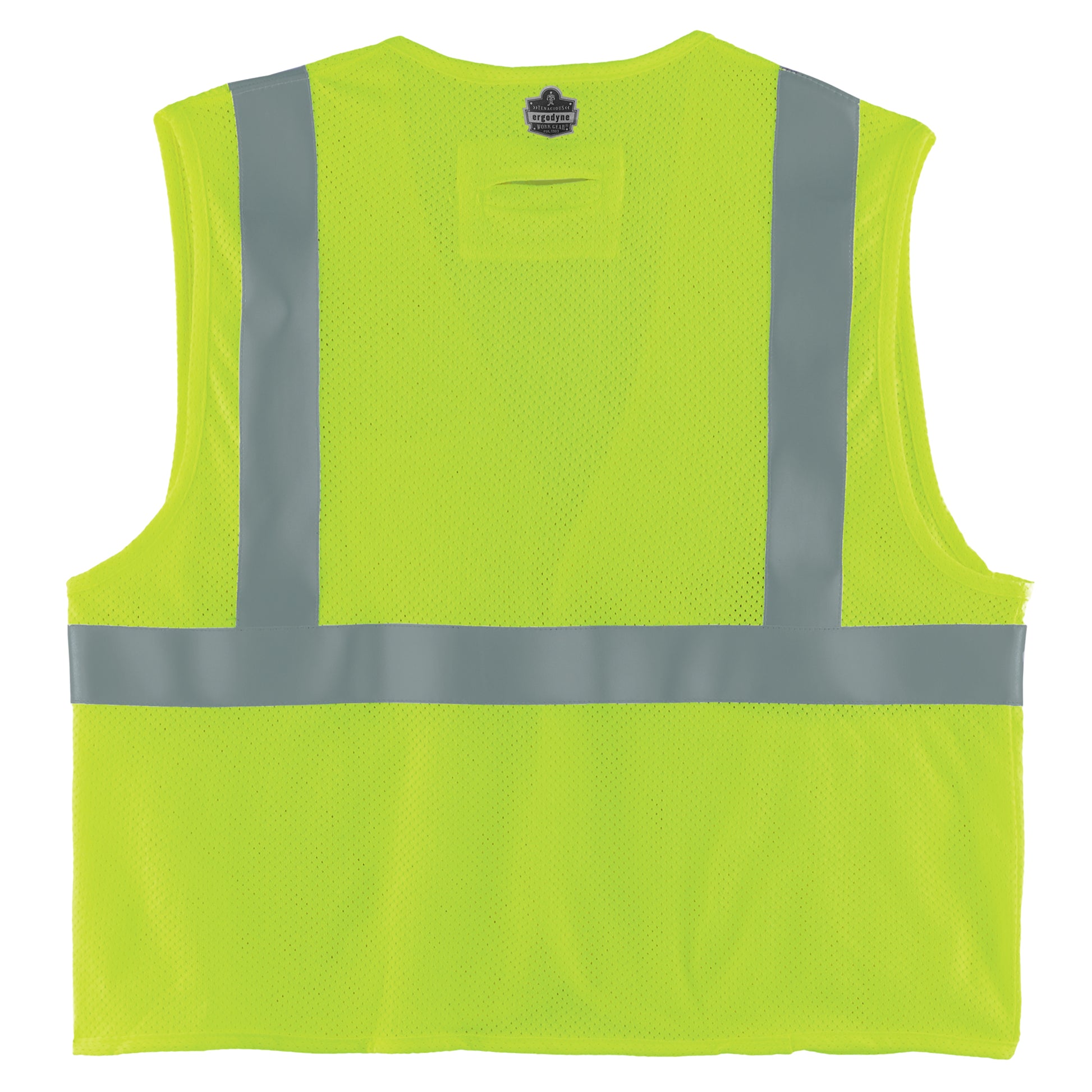 Ergodyne GloWear 8263FRHL Hi-Vis FR Safety Vest - Class 2, NFPA 70E, Mesh, Hook & Loop, Economy - Lime